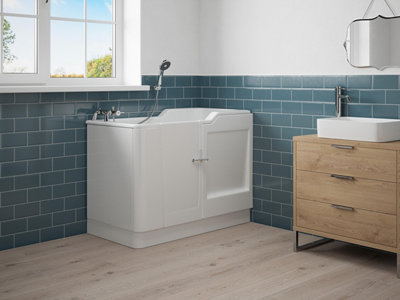 Lisna Waters Havana Left Hand Deep Soak Easy Access  Walk In Bath 1220mm x 660mm MADE IN UK