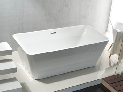 Lisna Waters LWFBS6102 1700mm x 800mm Square Freestanding Bath