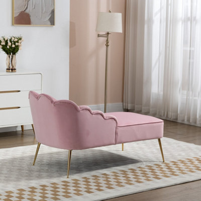 Pink chaise on sale lounge sofa