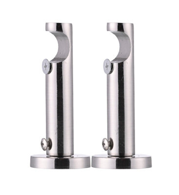 Lister Cartwright 19mm Curtain Pole Ends Brackets with Adjustable ...