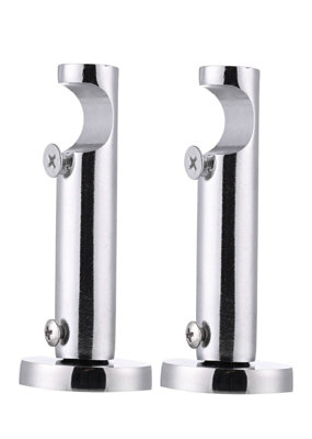 Lister Cartwright 19mm Curtain Pole Ends Brackets with Adjustable ...