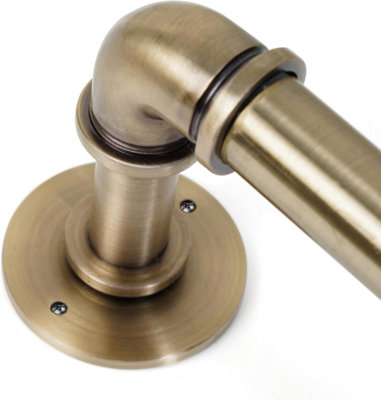 Lister Cartwright 25mm Antique Brass Industrial Pipe Eyelet Fixed ...