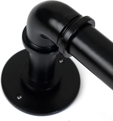 Lister Cartwright 25mm Obsidian Black Industrial Pipe Extendable ...
