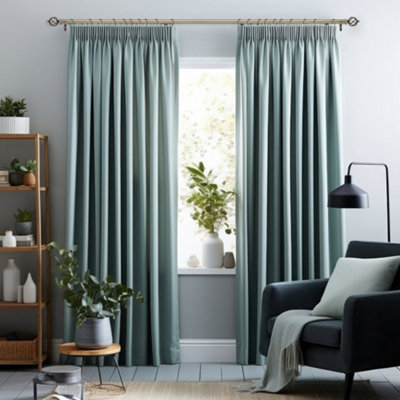 Lister Cartwright 28mm Antique Brass Fixed Metal Curtain Pole Set with ...