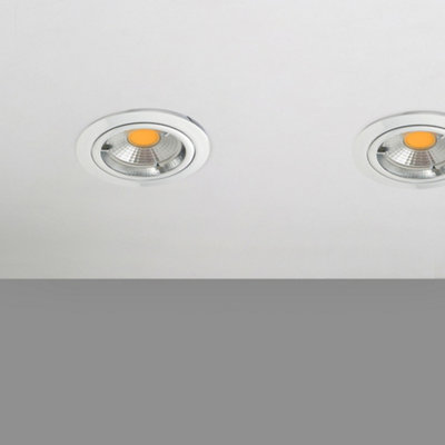 Litecraft 2 Pack Chrome Modern IP20 Fire Rated Fixed Downlights