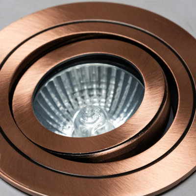 Brushed copper downlights sales