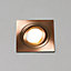 Litecraft 2 Pack Copper 1 Lamp Modern IP65 Square Tiltable Bathroom Downlights