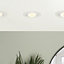 Litecraft 5 Pack White 1 Lamp Modern IP65 Circular Tiltable Bathroom Downlights