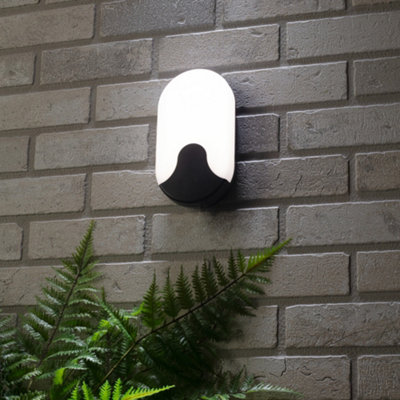 Litecraft Alford Black Oval Wall Light