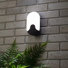 Litecraft Alford Black Oval Wall Light