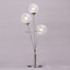 Litecraft Allium Brushed Nickel 3 Light Table Lamp