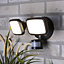 Litecraft Alma Grey 2 Lamp Outdoor Wall Light with PIR Sensor