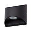 Litecraft Arco Black Up and Down Outdoor LED Wall Light
