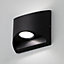 Litecraft Arco Black Up and Down Outdoor LED Wall Light