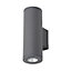 Litecraft Argo Anthracite LED Up and Down Outdoor Wall Light