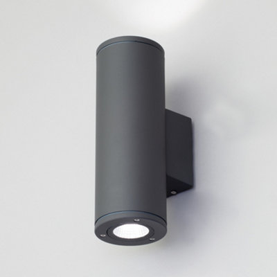 Litecraft Argo Anthracite LED Up and Down Outdoor Wall Light