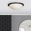 Litecraft Arwel Matte Black LED Flush Bathroom Ceiling Light