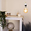 Litecraft B22 4W Pack of 2 Gold Tint Warm White Vintage Filament Globe LED Light Bulbs