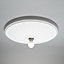 Litecraft Carn White Paintable Large Ceiling Mount