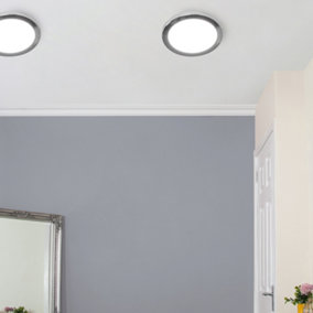 Litecraft Chrome Magnetic Bezel For 18W Darly Bathroom Flush Ceiling Light