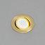 Litecraft COB LED Satin Brass Adjustable Colour Changing Bathroom Downlight