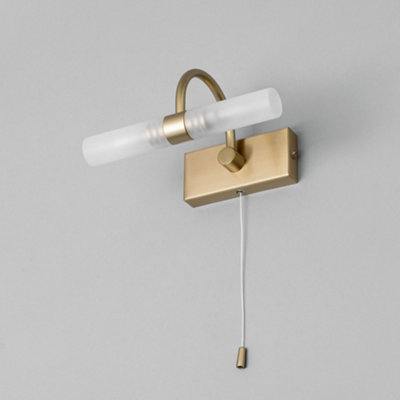Litecraft Crista Brass Bathroom Wall Light