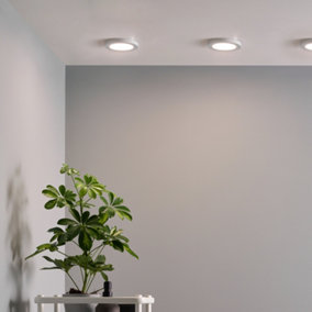 Litecraft Darly White 6 Watt LED Bathroom Ceiling Light