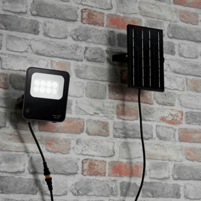 Litecraft Dwight Grey 30W LED Solar Outdoor Flood Light