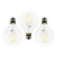Litecraft E27 4W Pack of 3 Warm White Vintage Filament Globe LED Light Bulbs