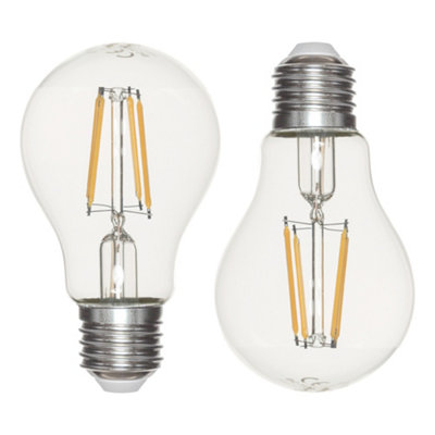 Litecraft E27 6W Pack of 2 Warm White Vintage Filament LED Light Bulb