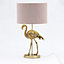 Litecraft Fliss Gold 1 Light Flamingo Table Lamp