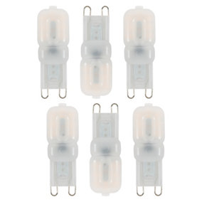Litecraft G9 2.5W Pack of 6 Natural White Capsule LED Light Bulb