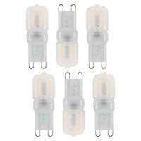 Litecraft G9 2.5W Pack of 6 Warm White Capsule LED Light Bulb