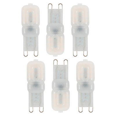 Litecraft G9 2W Pack of 6 Warm White Capsule LED Light Bulb