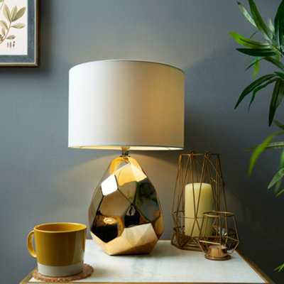 Litecraft Gold Nugget Table Lamp
