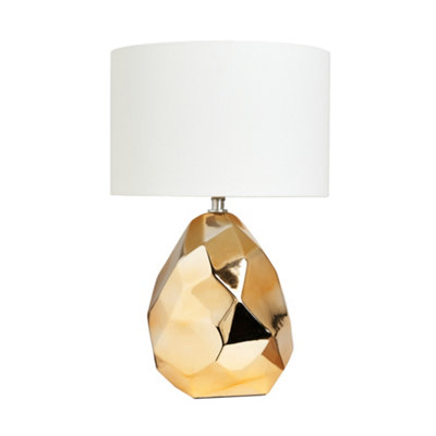 Litecraft Gold Nugget Table Lamp