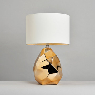 Litecraft Gold Nugget Table Lamp