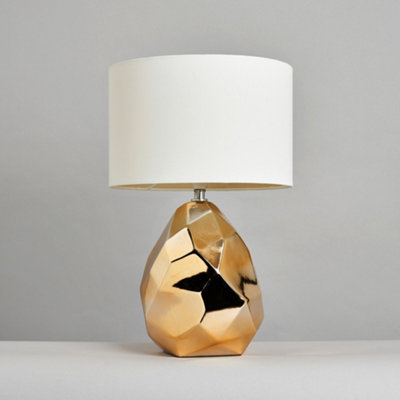 Litecraft Gold Nugget Table Lamp
