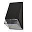 Litecraft Grus Black 1 Lamp Modern Outdoor Angled Wall Light