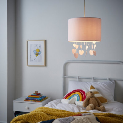 Pink bedroom light store shade