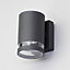 Litecraft Helo Anthracite Outdoor Wall Light with Photocell Sensor