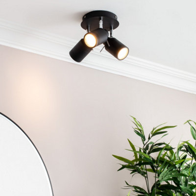 Bathroom black deals spotlights