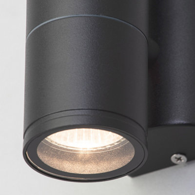 Litecraft Irela Anthracite Up and Down Outdoor Wall Light