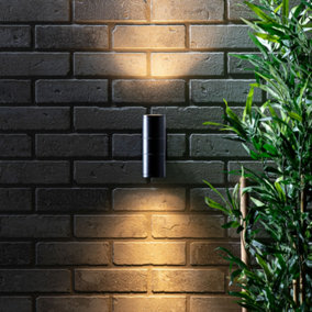 Litecraft Irela Black Up and Down Outdoor Wall Light