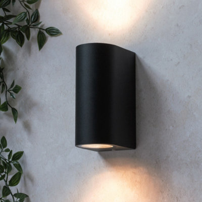 Litecraft Irwell Black Up and Down Outdoor Wall Light