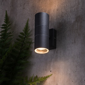 Litecraft Kenn Anthracite Up and Down Outdoor Wall Light