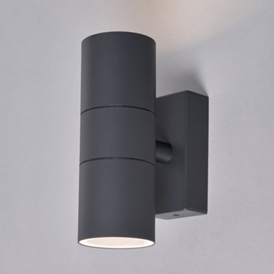 Litecraft Kenn Anthracite Up and Down Outdoor Wall Light