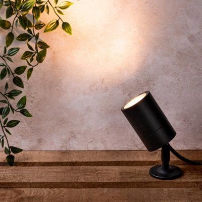 Litecraft Kenn Black 1 Lamp Outdoor Spike Light