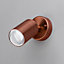 Litecraft Kenn Copper Adjustable Outdoor Wall Light