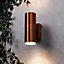 Litecraft Kenn Copper Up and Down Outdoor Wall Light